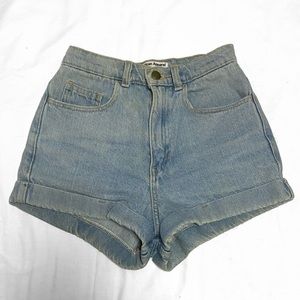 💙 american apparel denim shorts